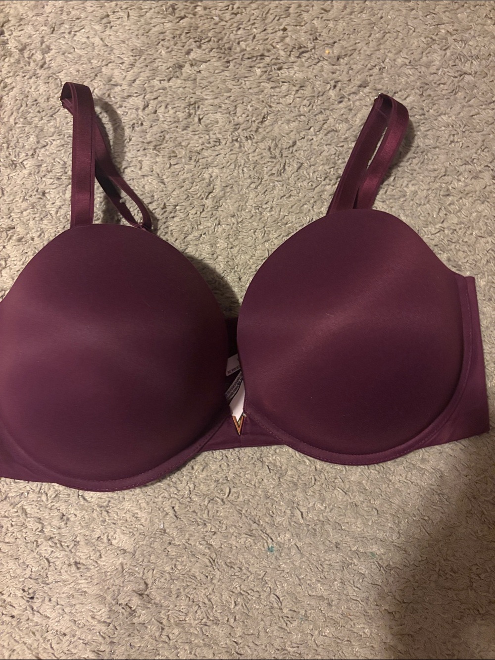 Victoria's Secret T-Shirt Push-Up Bra in Deep Plum